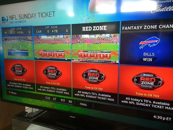 hey idiots at directv you don t need red zone on game mix when