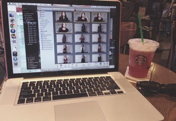 thekatizzzle's tweet photo. at starbucks to do some editing for BOTH channels! 😊 #guesswhosback #backagain #katiesback #tellafriend http://t.co/GvVIy4pbUe