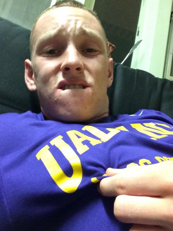 C_MyBark's tweet photo. #RIP2PatsAnkle #PoorKidCanNeverWalkAgain #BadShitHappensWhenTheVikingsWin @patrickstar181 http://t.co/fq3b8THd4S