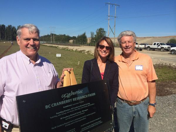 @JKanakos and I at the opening  of the cranberry research farm on 72nd in Delta. Impressive facility.