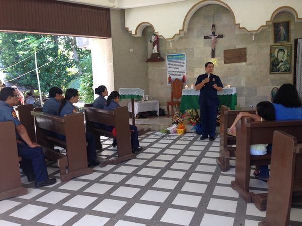 SKPNP's tweet photo. Pastoral Visit of the Rgn'l Chaplain PCI Julius Cruz, led a mass attended by personnel &amp; community. http://t.co/k5Mxkgt5S5