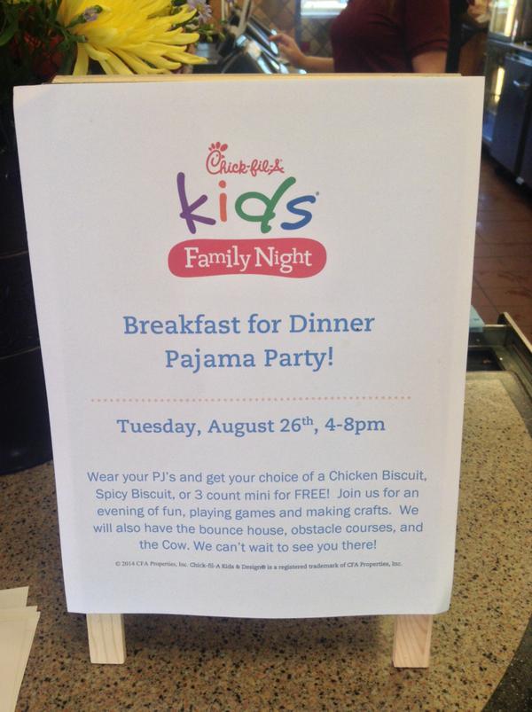 THE PJ PARTY IS GOING ON NOWWWW until 8PM visit facebook.com/CFASportsArena for more details!!!!