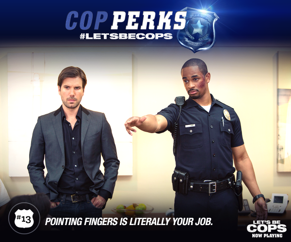 If I point, and look real mad, people will be like, OH SHIT. #LetsBeCops Tix: fox.co/LBCTix