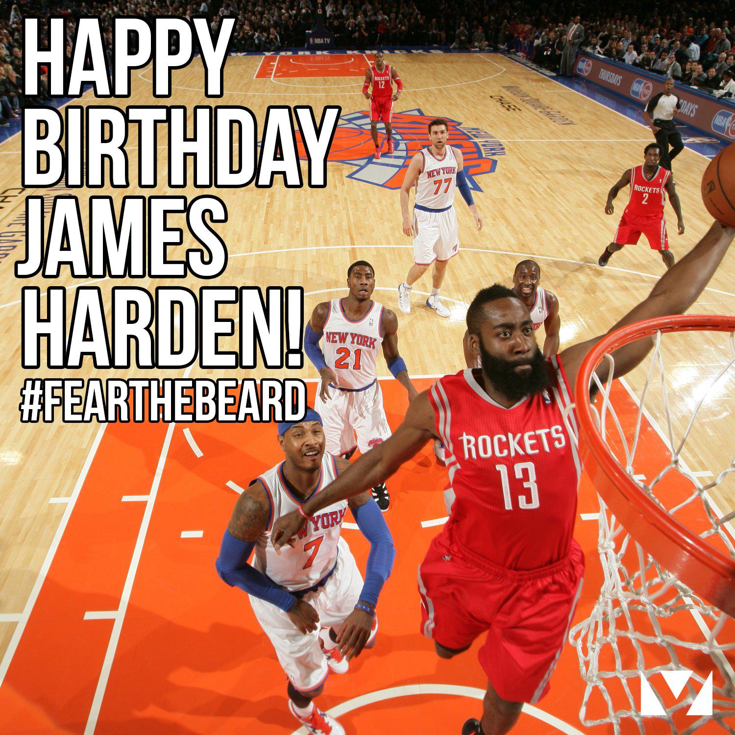 Happy 25th Birthday to James Harden! 