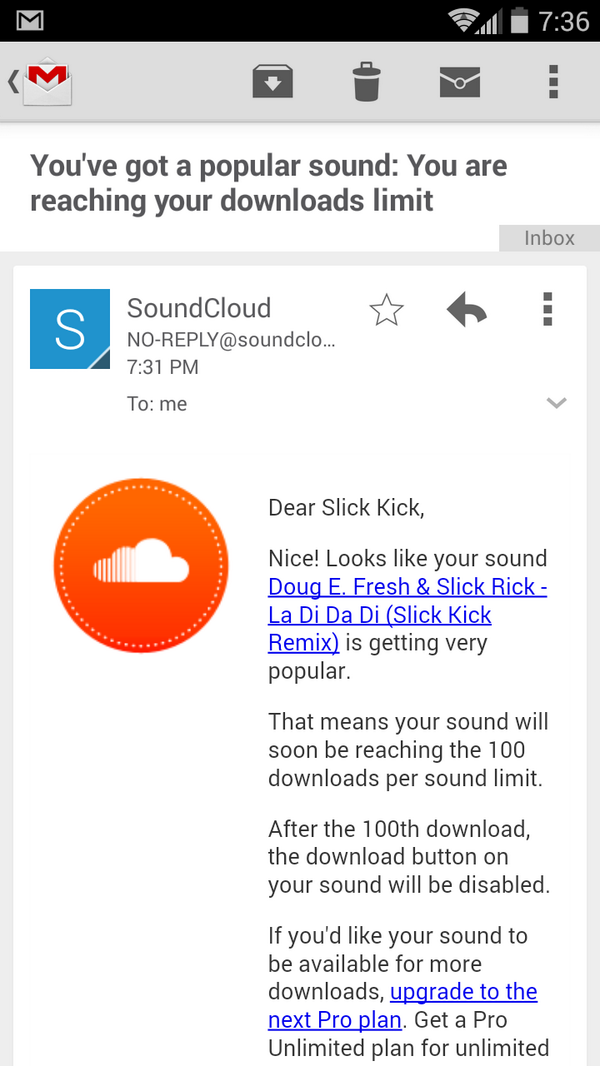Slick_Kick's tweet image. LA DI DA DI is reaching 100 DL's. If it makes it to 100 this week I'll drop a new remix!! grateful!