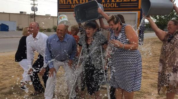 MFMStuCo's tweet photo. What could make the 1st wk of school even better?Seeing a pic of MFMS principals taking on the ALSIceBucketChallenge. http://t.co/1S6ZsWtht8