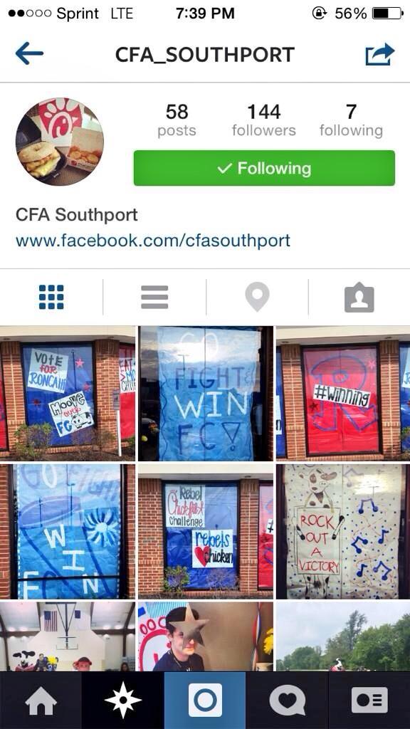 sar_thecarebear's tweet photo. REBELS PLEASE GO VOTE FOR RONCALLI'S THREE WINDOWS ON CHICK-FIL-A'S INSTA PAGE 🙏 http://t.co/Vk66Quyty8