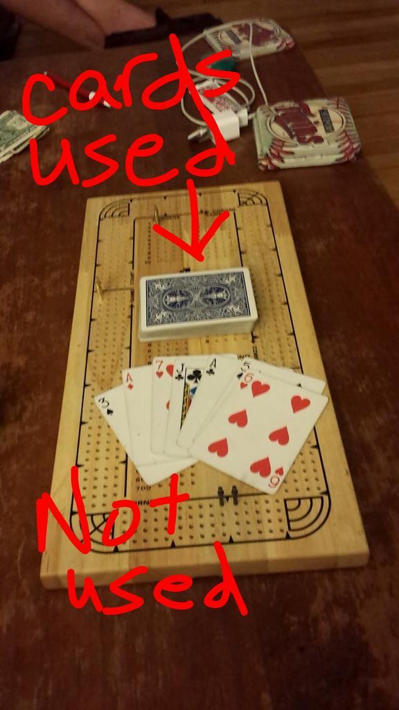 swizzdabizz's tweet image. Funny how @MelissaHubanks can only beat me @cribbage when there are 7 cards missing from the deck. #DoesntCount