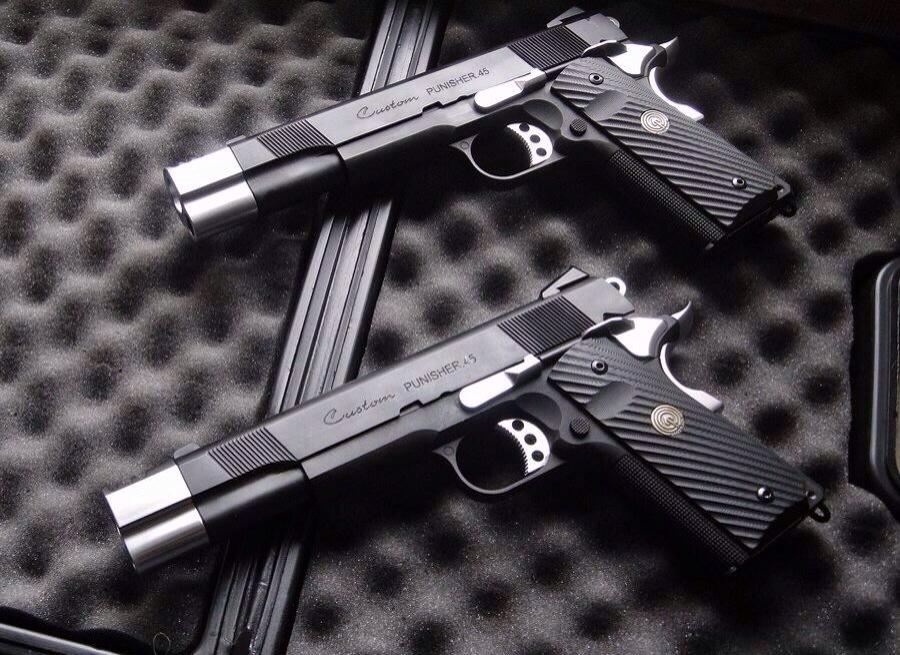 Captured Weapons™ on Twitter: "Custom Colt 45 and 1911 Punisher  http://t.co/xxIm8nMeOb" / Twitter