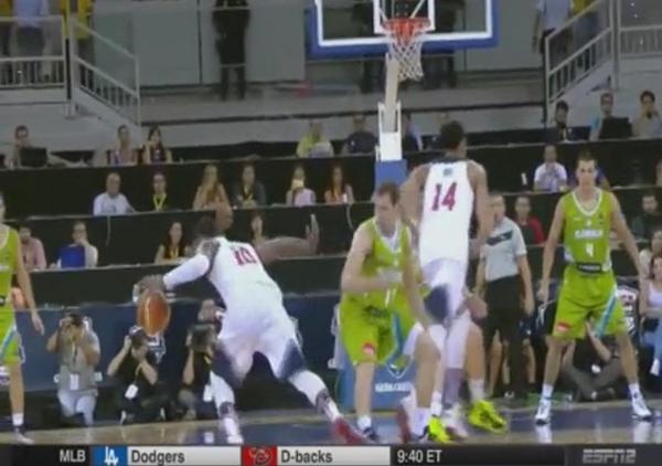 NBSMotorsport's tweet photo. Video: Kyrie Irving puts Slovenia defender on skates. Watch > http://t.co/crUyS5RD9B http://t.co/RGXrPZGfGf