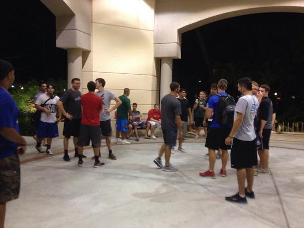 SailfishBB's tweet photo. Getting ready to do the #ALSIceBucketChallenge ๐ณ #PBABaseball http://t.co/0UsRAf9lGo