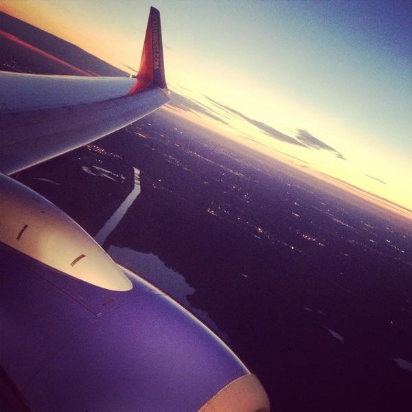 #chicago sunset thanks to <a href="/SouthwestAir/">Southwest Airlines</a>