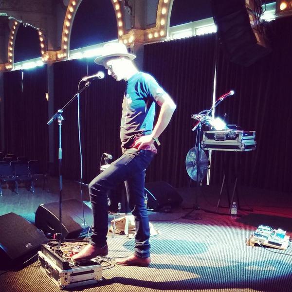 KINGWHOBAND's tweet photo. #MikeMan soundcheckin for @portlandfilm after party. #uslightsmusic http://t.co/7rM7tVpMZh