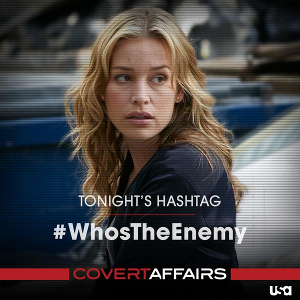 CovertAffairs's tweet photo. Who can Annie trust? An all-new #CovertAffairs starts NOW. http://t.co/RjGDjOdnvO