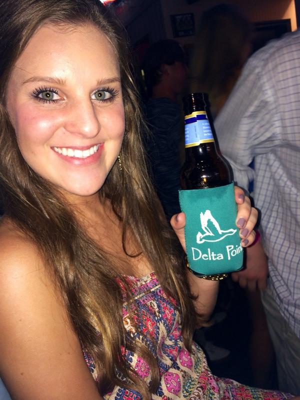 thedeltapoint's tweet photo. Delta Point koozie is always a necessity for a night out! #LiveLifeOnPoint http://t.co/QDJAg74zQ3
