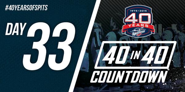SpitsHockey's tweet photo. We wrap a busy day of #2014TrainingCamp @wfcucentre w Day 33 of our #40YearsOfSpits Countdown http://t.co/WYk3QI7SEF http://t.co/BVaqVzlmRo