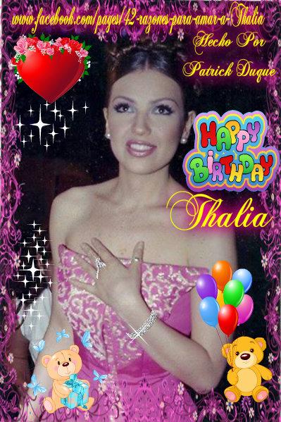  Happy Birthday you are special, a  woman with big heart, tengo orgulloso de ser vuestro fan. María Mercedes 