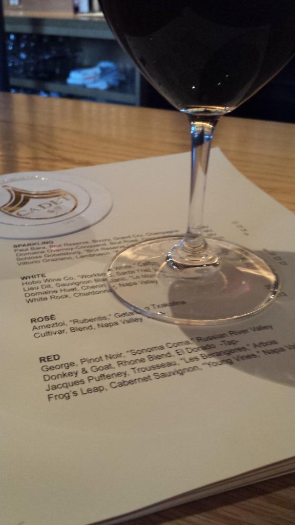 Jonah_Beer's tweet photo. @frogsleap 'Young Vines' Cabernet Sauvignon BTG @CadetWineBar! Coolest place with the coolest owners! http://t.co/3ftQ9aG8UI