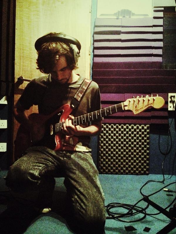 Recording at Nev's. #band #studio