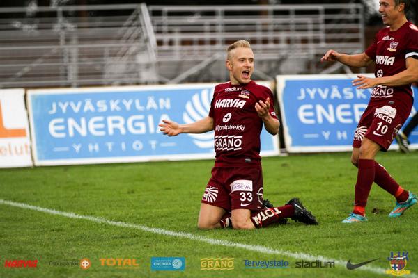 JJK1923's tweet photo. Positiivista antia illassa oli Antti Maltsinin eka maali niin kettunutussa kuin Ykkösessäkin! #jjk #ykkönen http://t.co/q1O2tubNW2