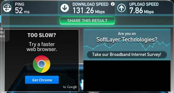 DangeRussBus's tweet image. Speeds while connected to a vpn.  God #privateinternetaccess is the shit.