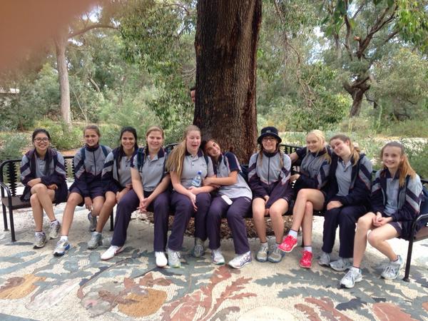 LauraMawbyYSJ's tweet photo. On the boodja gnarning walk yorga's track - no boys allowed! #hccbi #HCC9Perth http://t.co/MZO41i5lqZ