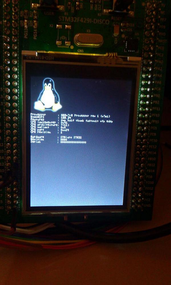 egavinc's tweet image. Work in progress ! #uclinux in a #stm32f429 @ST_World #embedded