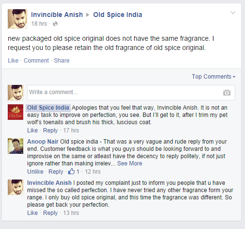 anishinvincible's tweet photo. @BrandStoryboard any guess wat d handlers of #OldSpiceIndia meant.Its neither amusing nor is it providing solution http://t.co/Y7rXlVm9k7