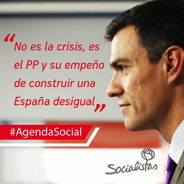 #AgendaSocial centrada en colectivos castigados por la crisis y recortes del @PPopular