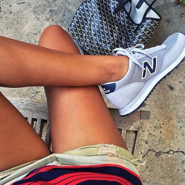 New Balance on Twitter: "Stripes &amp; sneakers. Snapped by the inspiring Julie  Sarinana (@SincerelyJules ) outside of her L.A. office.  http://t.co/hjm68tvRkJ" / Twitter