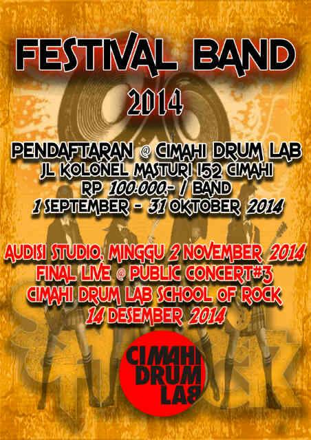 Kalian punya band, ayo ikutan festival band nya...