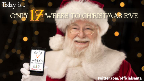 ☆☆☆ TODAY IS 17 WEEKS TO CHRISTMAS EVE!!! ☆☆☆
#ChristmasCountdown 🎅🎄🎁❄️⛄️
