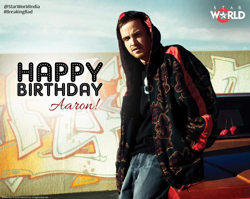 Join us in wishing the sexy Aaron Paul, a very Happy Birthday! Congrats once again on winning an  