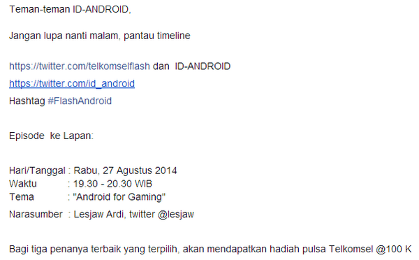 agushamonangan's tweet image. Teman-teman,

Jangan lupa nanti malam ikut  #FlashAndroid