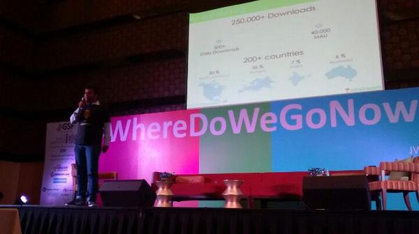 xeepak's tweet photo. Airstream at the #GSFIndia #wheredowegonow2014 conference! Access all your content everywhere! http://t.co/1m2valN330