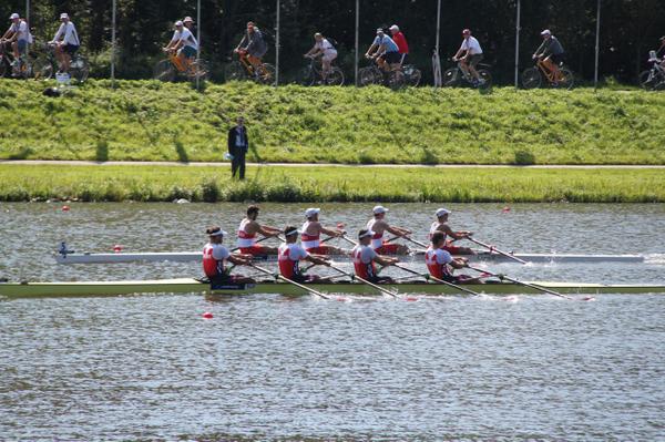 rowingcanada's tweet photo. RESULT: M4x finish 2nd, behind SUI &amp; qualify 4 semi-finals. Congrats @paslussier @mikeybraith @will13dean &amp; @BuieMatt http://t.co/vwQFrmDTL7