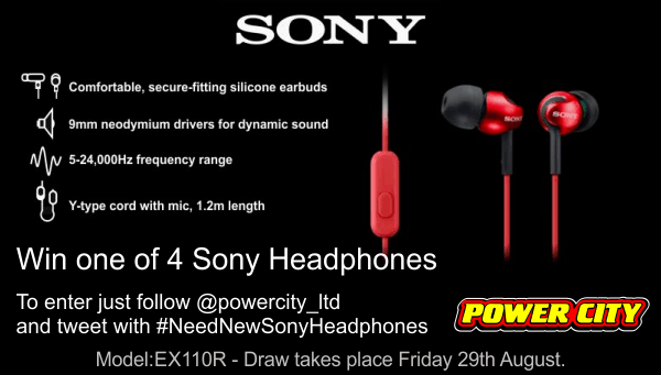 Powercity_Ltd's tweet image. *WIN* 1 of 4 Sony headphones thanks @SonyIreland Just follow @Powercity_Ltd on Twitter &amp;amp; RT w/ #NeedNewSonyHeadphones