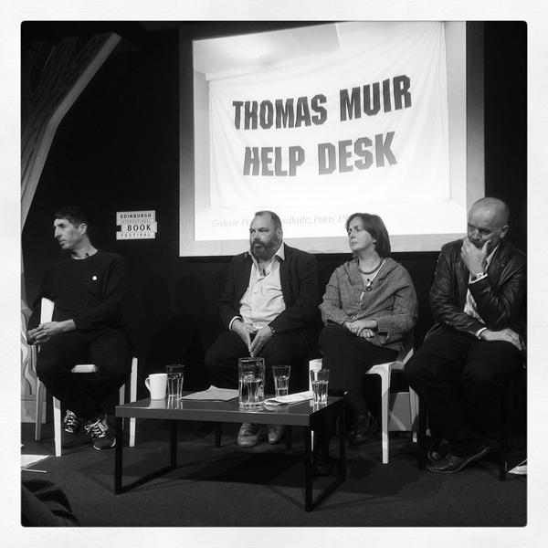 studioRJGB's tweet photo. #RoddyBuchanan #GerardCarruthers #CatrionaMacDonald #JohnnyRodger @edbookfest @eca_edinburgh @EdArtFest #Audience http://t.co/apKYHKEler