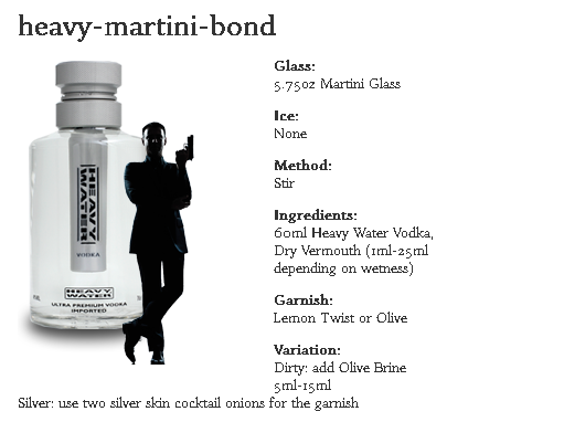 What is your favourite Vodka cocktail? How about a Heavy Martini?