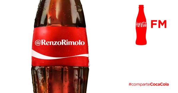 CocaCola_CR's tweet photo. Te ha dedicado infinitas canciones: Ahora puedes dedicarle una a @RenzoRimolo #ComparteCocaCola oyendo @CocaColaFMCAM http://t.co/7BY3tmeBSt