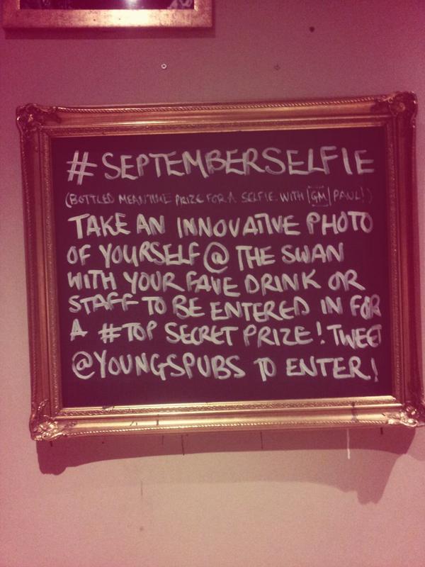 TheSwanWalton's tweet image. Bottled meantime prize for the best selfie with General Manager Paul who hates photos! @YoungsPubs #septemberselfie