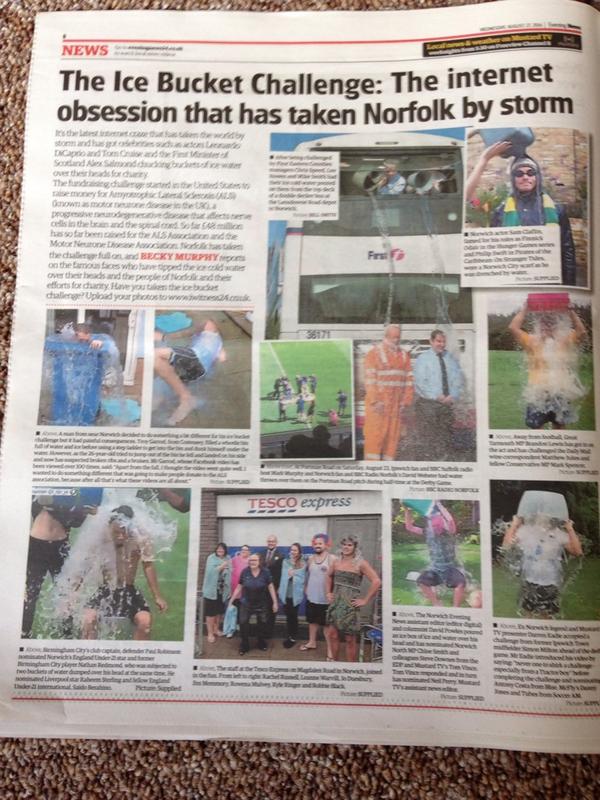 <a href="/StephenHobbs17/">Stephen Hobbs</a> <a href="/rachedwards1984/">Rachel Edwards</a> <a href="/hmpilling/">Hannah Barnes</a> <a href="/MatthewSpeight1/">Matthew Speight</a> <a href="/eli_mcfarlane/">Elaine McFarlane</a> were in the paper! #community #IceBucket