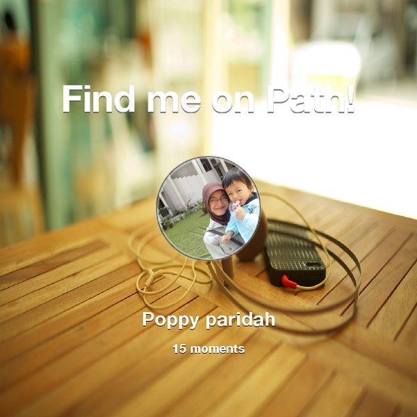 PoppyAza's tweet photo. Find me on #Path now! Go to: http://t.co/6J3kYQcSlk! #thepersonalnetwork http://t.co/ySCGCWPZXo