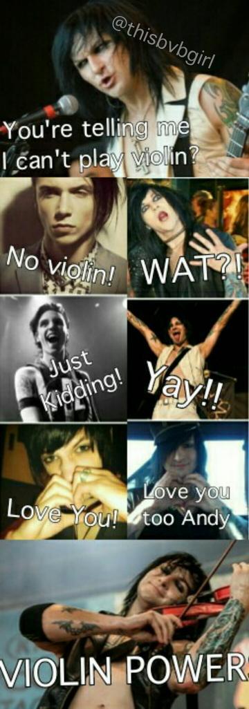 thisbvbgirl's tweet photo. Q: What has my life come to?
A: Making happy memes about @OfficialBVB
#ViolinPower @JinxxBVB @AndyBVB #BVBMeme http://t.co/DFO9bYjXOv