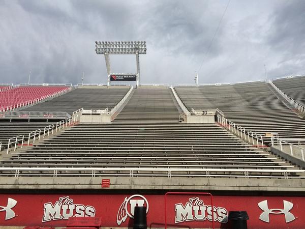 Utah_Football's tweet photo. These seats have been lonely for too long. Can't wait till @TheMUSS fills them up tomorrow! #utahfootballfamily #muss http://t.co/l62gfJfNRh