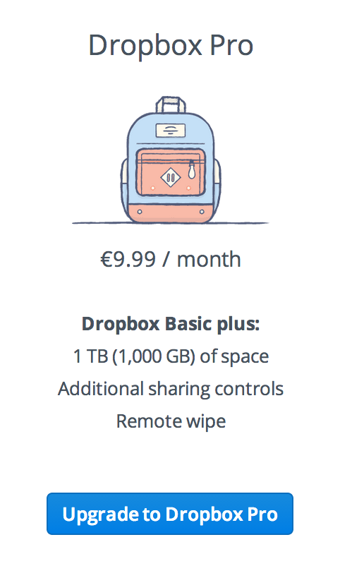 martinkretz's tweet photo. Dropbox finally slashes prices - now €99 for 1TB! https://t.co/Cac0QjYoZc http://t.co/fbf3A6NXgv