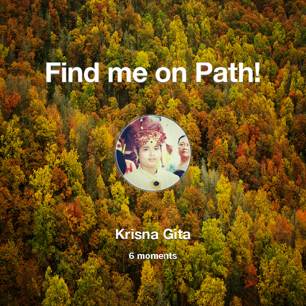 Find me on #Path now! Go to: path.com! #thepersonalnetwork