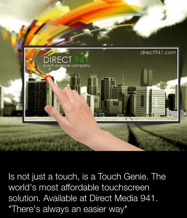 Soladapt's tweet image. Direct Media 941. Florida USA - leading innovation with TouchGENiE.
