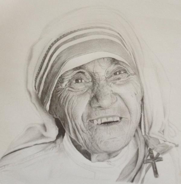 Mother Teresa Digital Graphic · Creative Fabrica