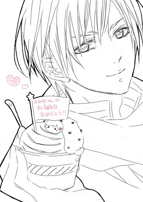 @mozk_vcl みおさん誕生日おめでとうー!三c⌒っ.ω.)っ シューッ 滑り込み簡単だけどごめんま!いつもお世話になってまっす!ありがとう!おめでとう! 
